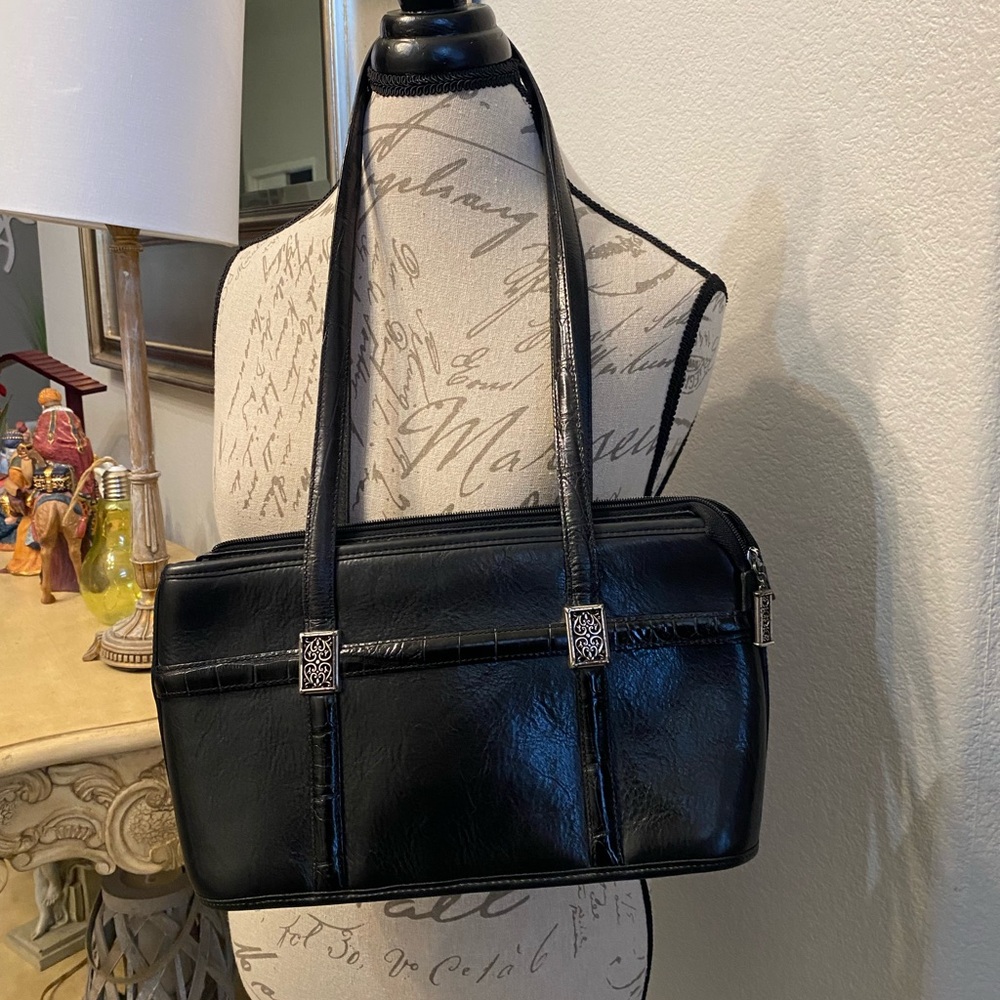 Brighton Elegant Black Leather Women's Bag